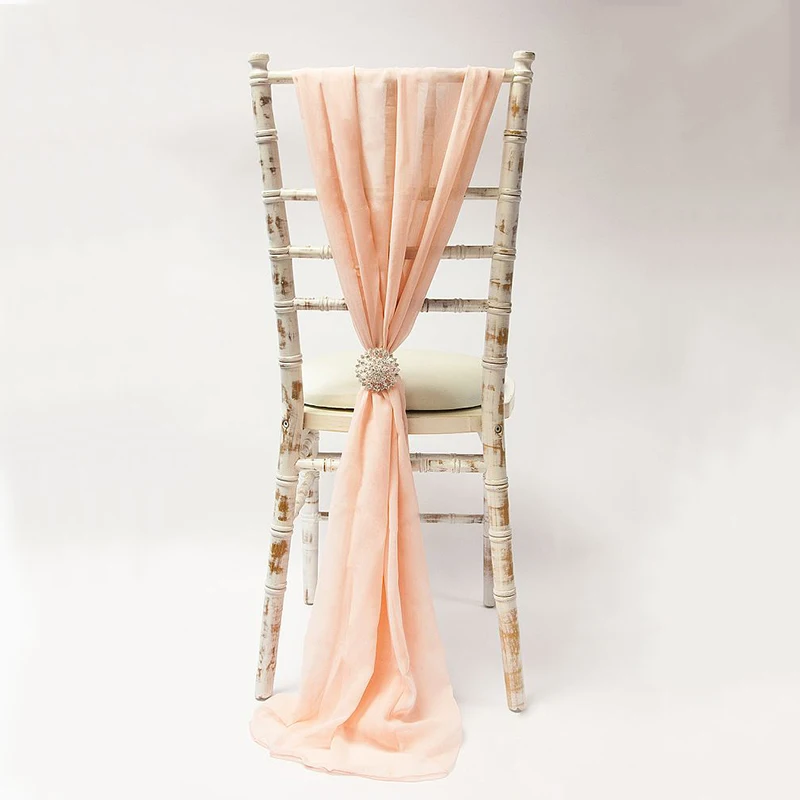 100 шт. шифоновые украшения для стула Chiavari|Чехлы на стулья| |