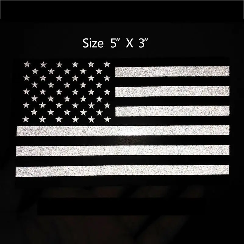 Прямоугольный США американский флаг наклейка Стикеры футболка с принтом