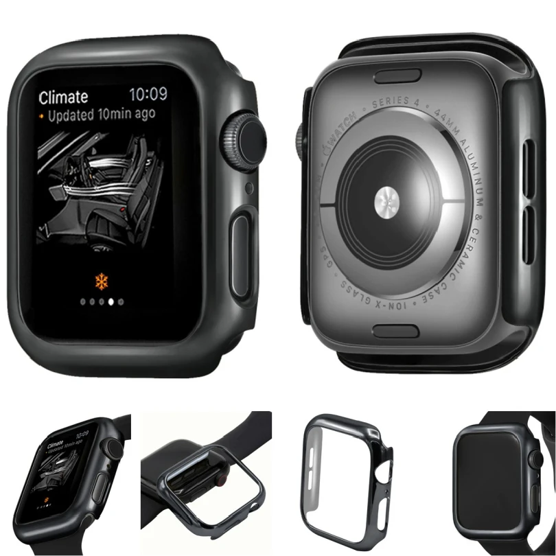 Ультратонкий бампер для Apple Watch Series 4 40 мм 44 чехол из поликарбоната тонкий iWatch 5