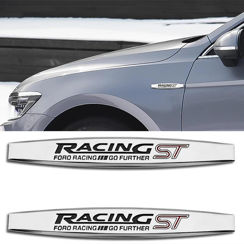 

3D Metal Car Trunk Fuel Tank Stickers ST Badge Body Emblem Decals for Ford Focus 2 Fiesta Mk7 Mk3 Mk4 Mondeo Transit Accessories