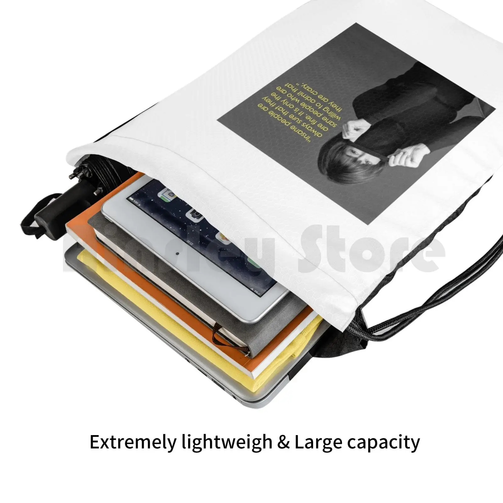 Водонепроницаемая сумка для спортзала с надписью Нора Ефрон