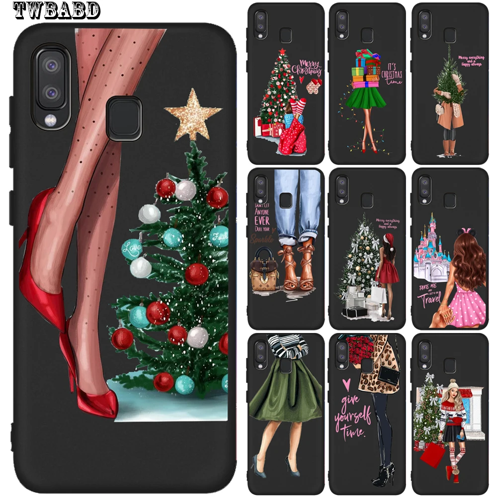 Роскошный Рождественский мягкий чехол для Samsung Galaxy A50 A10 A20 A10E A20E A30 A40 A60 A70 M10 M20 M30