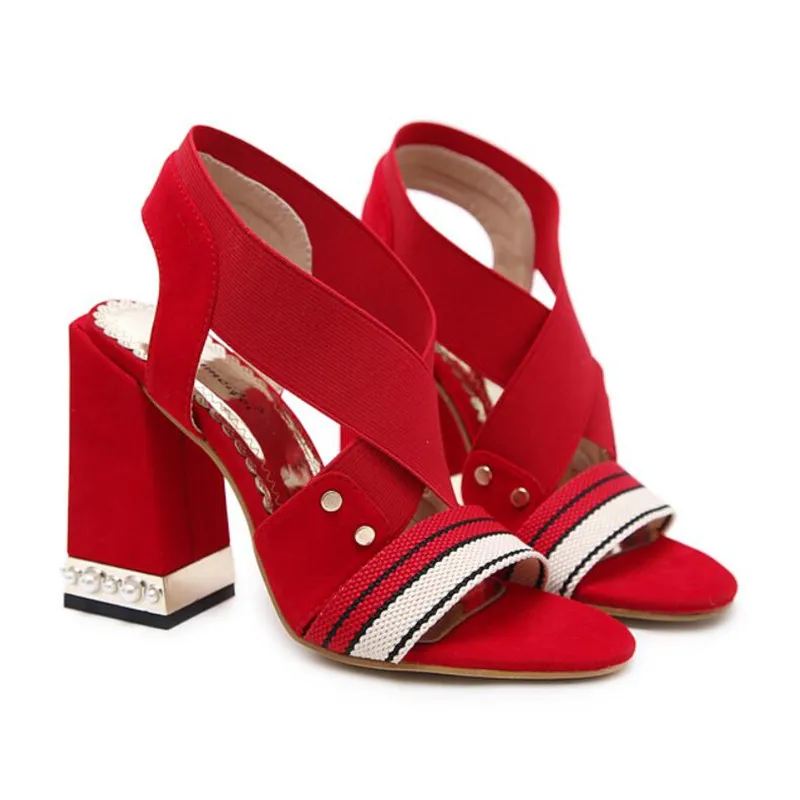 

2021 new hot sale sexy fish mouth ladies sandals luxury high quality fashion show 11CM thick high heels size 3-8 9 BBZAI