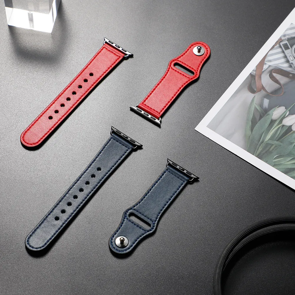 Кожаный ремешок для Apple watch 44 мм 40 мм iWatch 42 мм 38 мм браслет для часов из натуральной кожи Apple watch 5 4 3 21