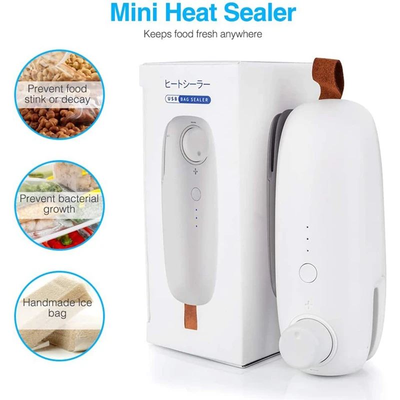 

Bag Sealer, Mini Portable Handheld Heat Sealer, Kitchen Sealing Machine for Chip Bags, Plastic Food Storage Bags