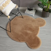cute bear rug super soft carpet indoor modern living room bedroom antiskid rug non slip mat gray white brown doormat