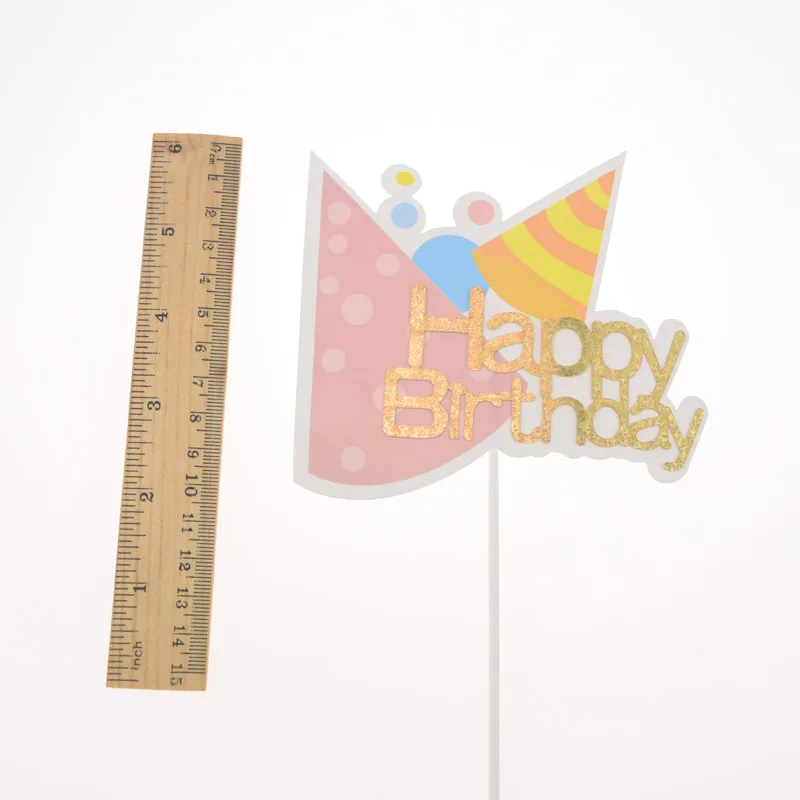 

Baby Shower Cake Topper Kids Birthday Cupcake Toppers Balloon Cake Flags Be Happy Cake Baking Party Wedding Decoration Supplies