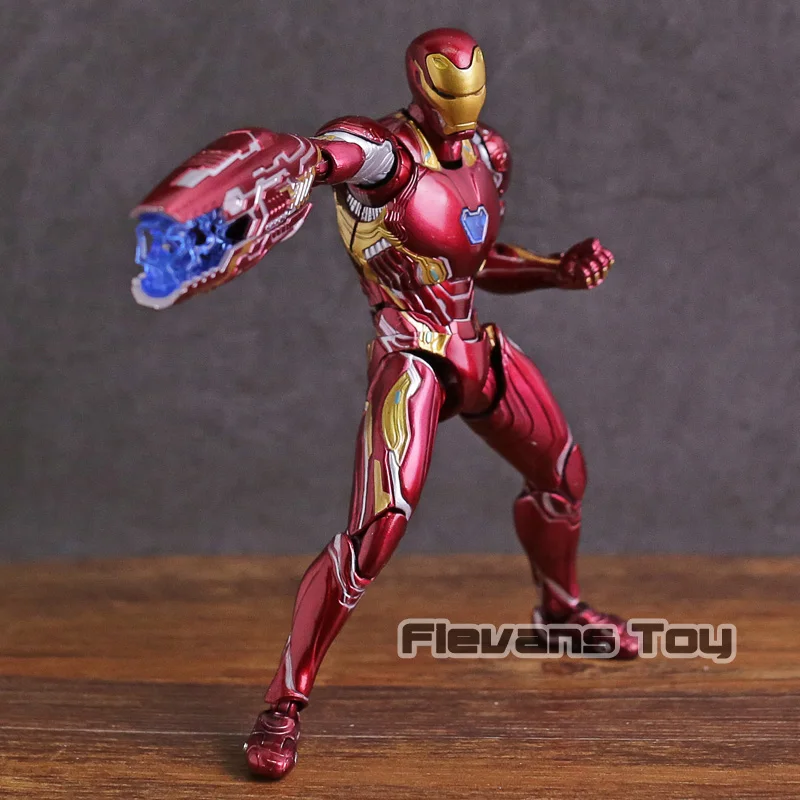 SHF Железный человек МК 50 Mark XLX ПВХ движущаяся фигурка Коллекционная модель