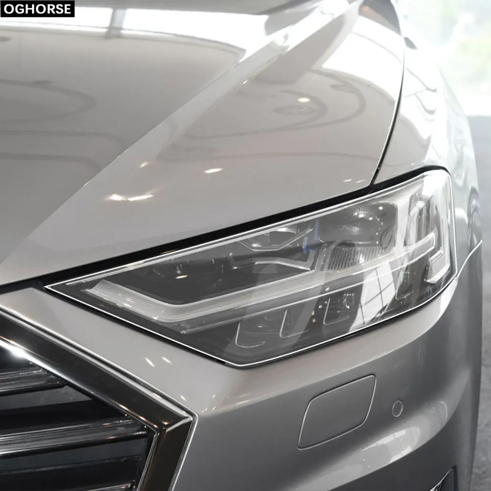 2 шт. Защитная пленка для автомобильных фар прозрачная наклейка из ТПУ Audi A8 S8 D4 4H D5