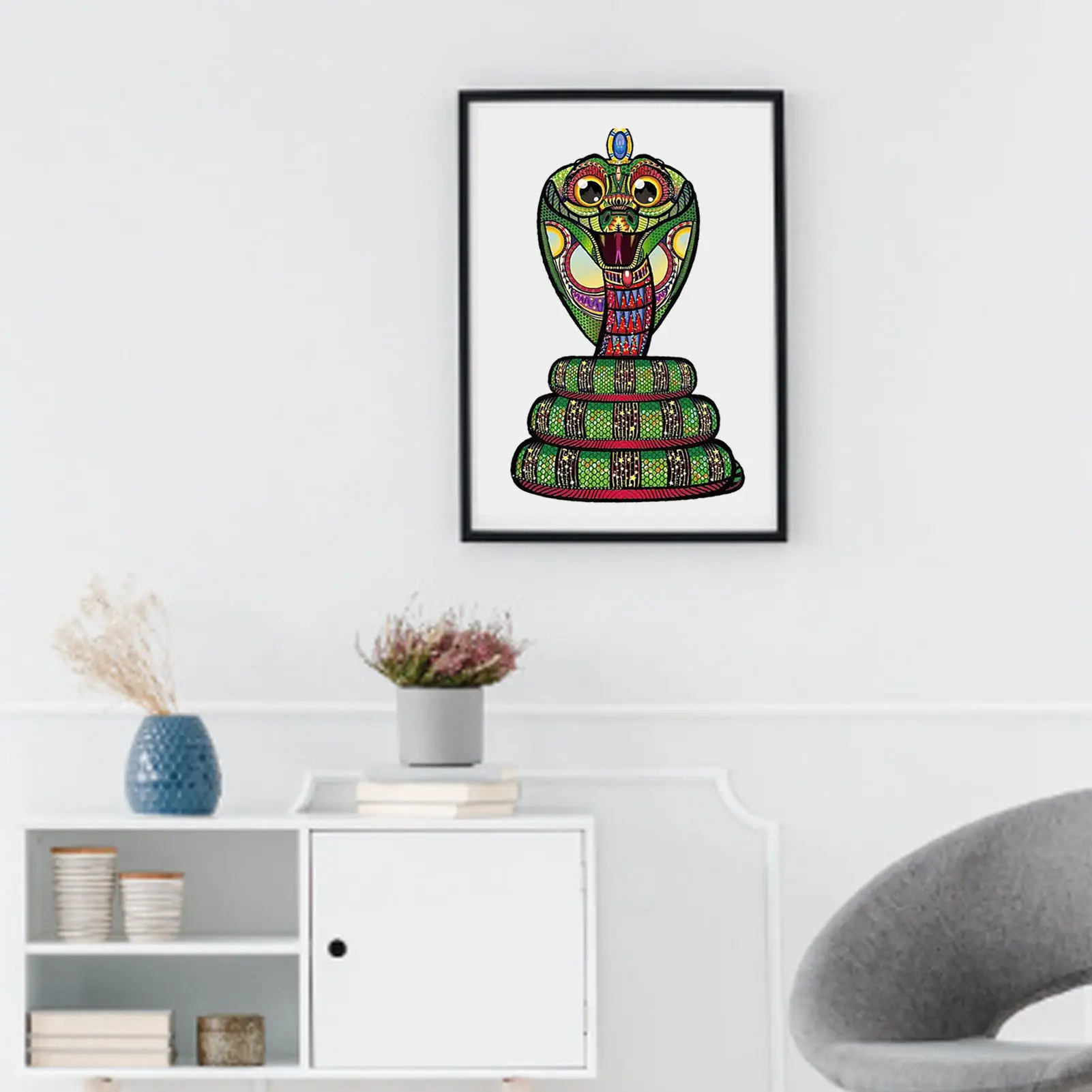 

Snake Wolf Wooden Jigsaw Puzzle Unique Shape Animal Puzzle Assembly Toys For Children Adults Mysterious Animal Style Toys