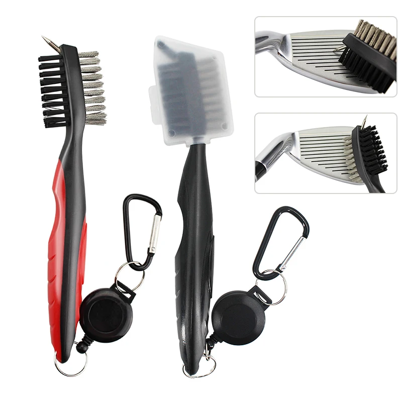 Cleaning Brush For Club With Carabiner Groove Sharpener Clea