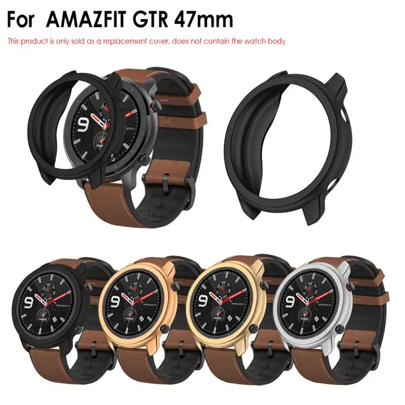 Ремешок для смарт-часов чехол Huami AMAZFIT GTR 47 мм защитная рамка экрана силиконовый