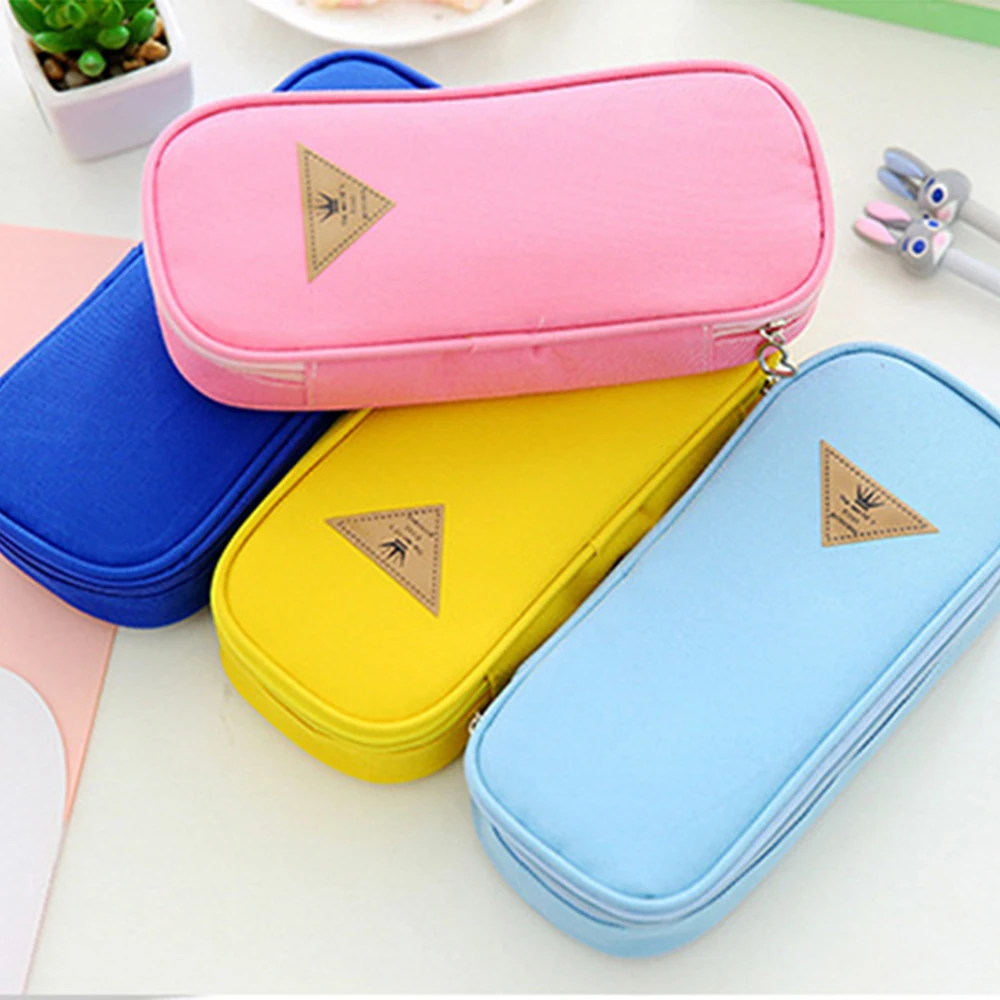 Чехол для карандашей вместительная сумка ручек из ткани Оксфорд Прочный чехол