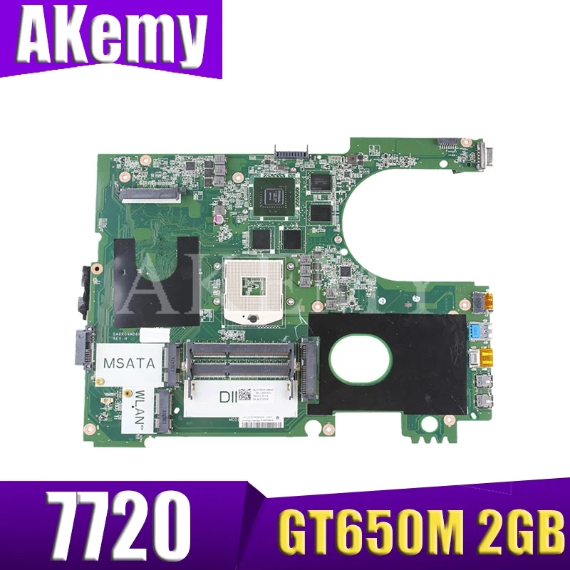 17R N7720 для For DELL 5720 7720 Материнская плата CN 072P0M материнская DA0R09MB6H1 DA0R09MB6H3 2D GT650M 2 Гб