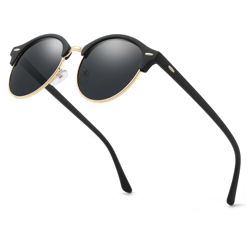 Солнцезащитные очки поляризационные для мужчин и женщин классические круглые