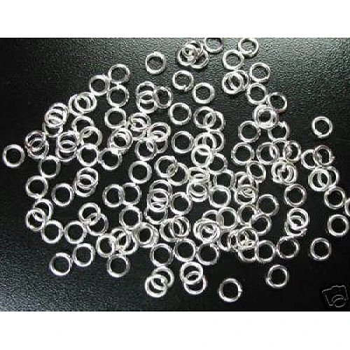 

500-Piece Open Jump Rings for Jewelry Making, 4mm, Silver