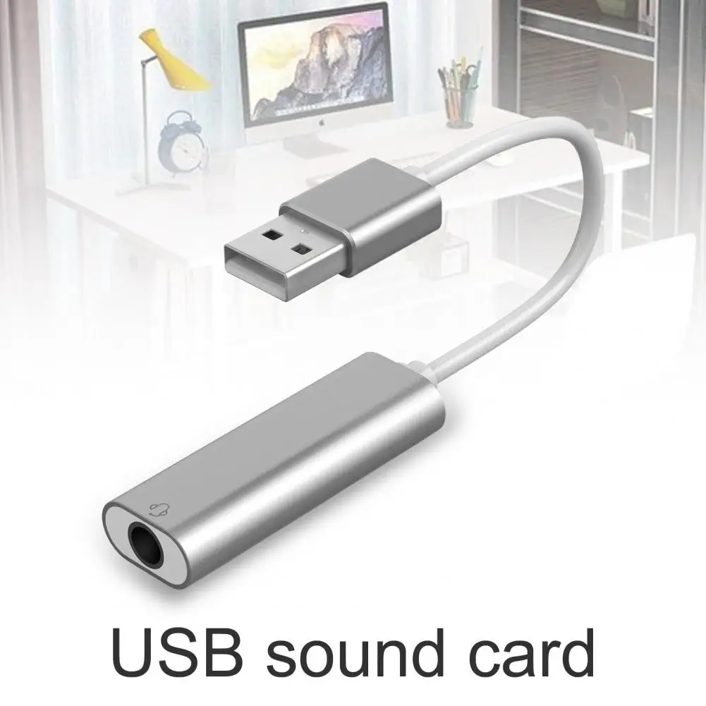 USB-звуковая карта 2 в 1 из алюминиевого сплава для компьютера 7 каналов |