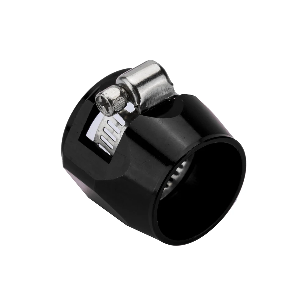 

R-EP AN4 AN6 AN8 AN10 AN12 Aluminum alloy Fuel Oil Water Tube Clamp Fittings Clip Hose Finisher Fits for Radiator Fuel Hose