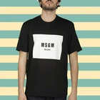 Мужская футболка, модная мужская Повседневная футболка Msgm Uomo s, забавная футболка, новинка, женская футболка