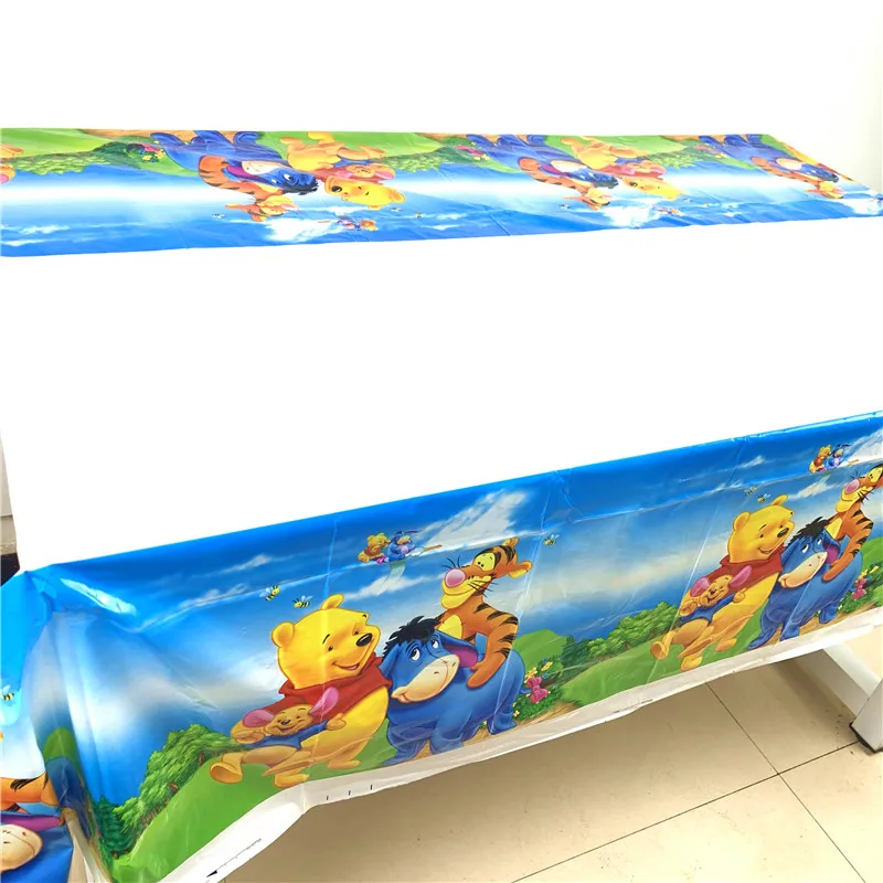 1 шт. Disney с Винни пухом скатерти для м/ф Пуха и День рождения поставки одноразовые