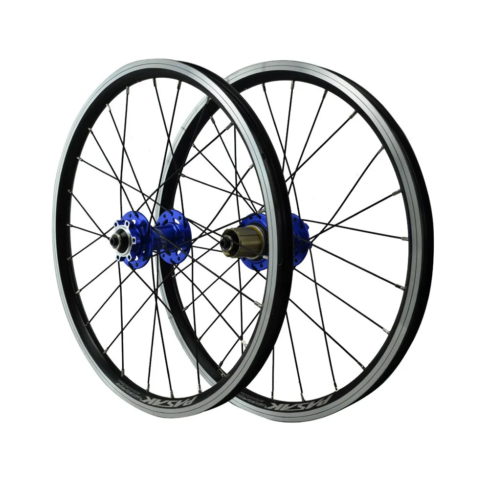 Online Pasak Mtb Bike Räder 406 Folding BMX Fahrrad Laufradsatz 20 Zoll Disc Bremse V Bremse 24 Löcher QR 9x 100mm 9x135mm