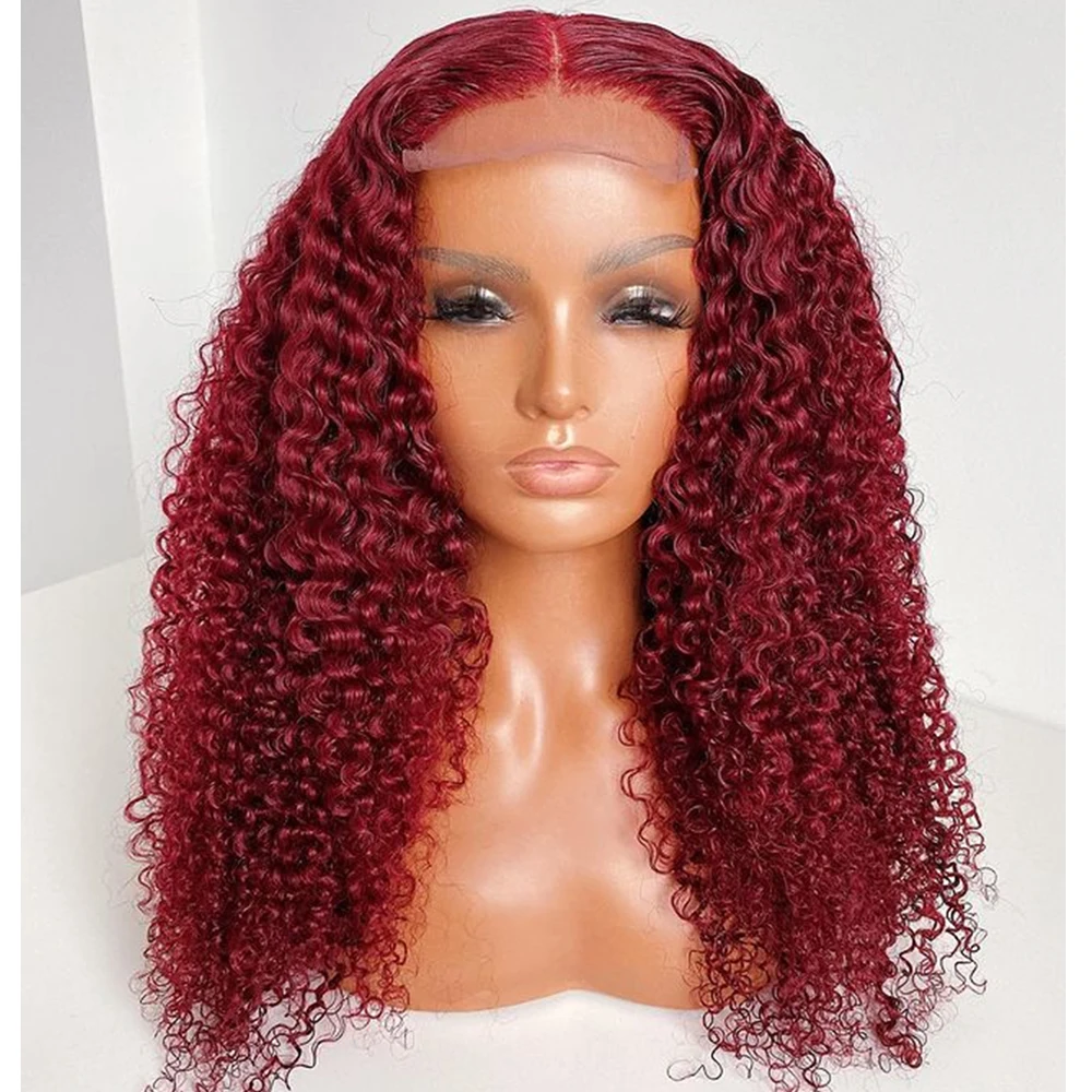 Colored Human Hair Lace Front Wigs for Black Women Red Curly Human Hair Frontal Wigs Glueless Virgin Hair Lace Closure Lace Wigs