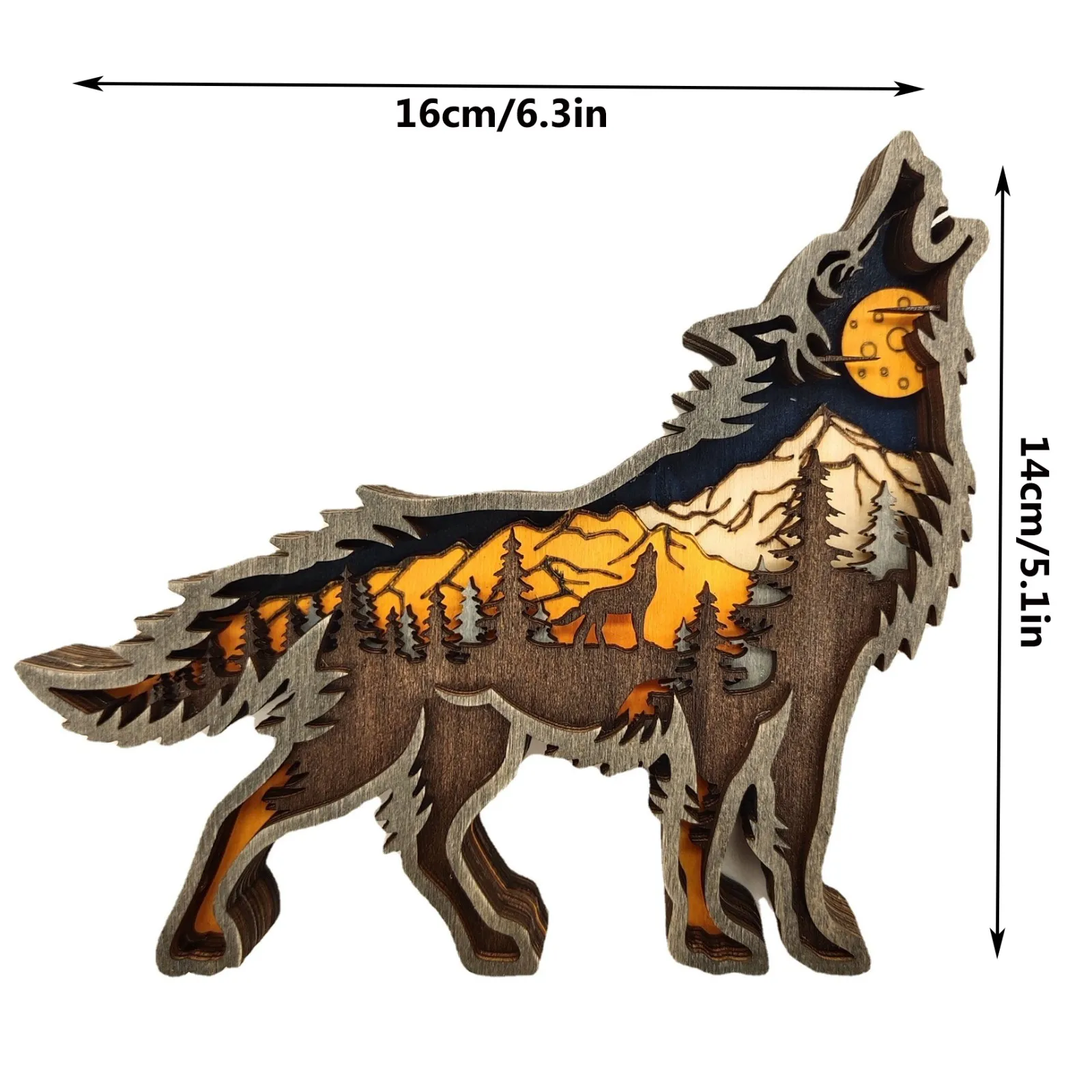 Декор для комнаты домашнее искусственное дозирование Творческий Волк тотем
