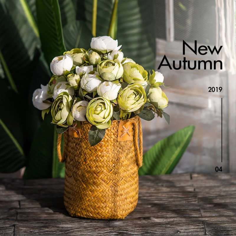 

10 Heads Artificial Flowers Rose Flowers Fake Flowers Wedding Decoration Home Party Decoration Gifts For Women Room Decoration