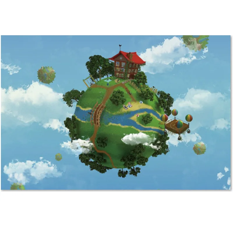 1000 шт. головоломка для детей маленький городской кран замок небо украшение дома