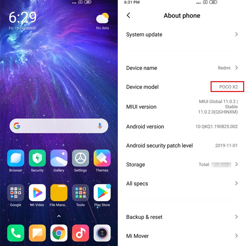 Смартфон Xiaomi Redmi K30 глобальной прошивки 6 ГБ 128 Восьмиядерный процессор Snapdragon 730G