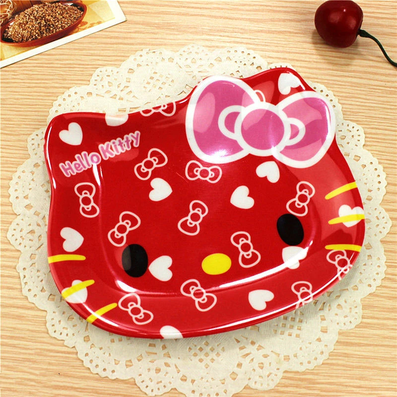 

Kids Cute Cat Plate Serving Tray Dessert Kawaii Bowl Pink Dishes And Plates Sets Snack Tray Dessert Stand Candy Dish Children