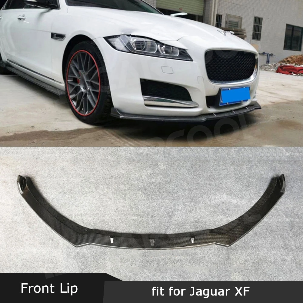 Передний спойлер для губ из углеродного волокна Jaguar XF XFL Standard 2016 2019 FRP защита