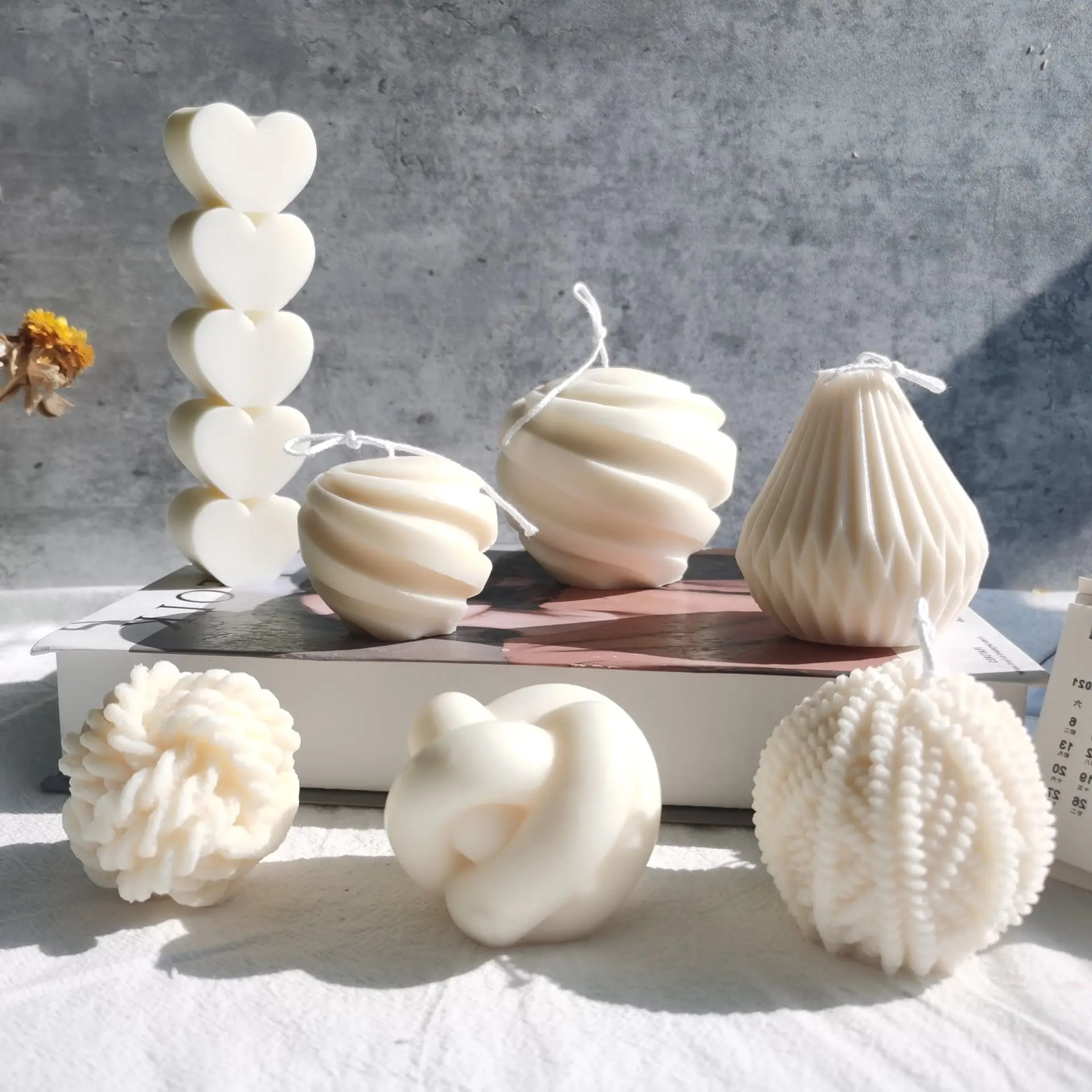 

Candle Mold Silicone Wool Cylindrical Baking Handmade Soap Plaster Scented Stone Home Ornaments Форма Для Свечи Силиконовая