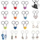 2 шт., брелок для ключей в виде сердца, кирпича