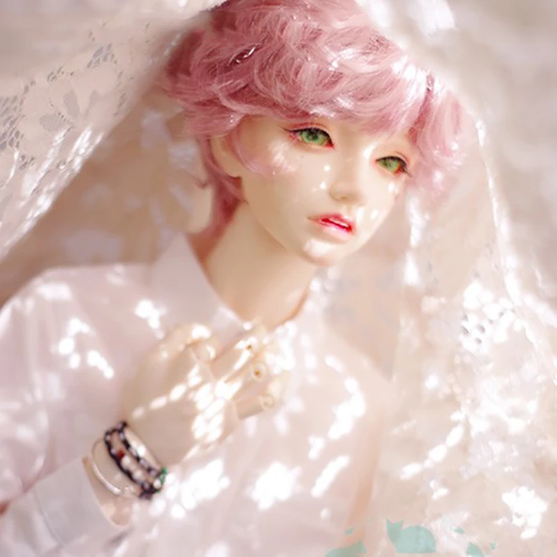 Bybrana BJD кукла имитация парик мохера короткие вьющиеся волосы 1/3 1/4 темно-коричневый Корица