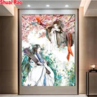 Lan Wangji 5d Diy алмазная живопись Mo Dao Zu Shi фигурка плакаты Алмазная вышивка крестиком домашний декор для девочек комнатный фанат подарки