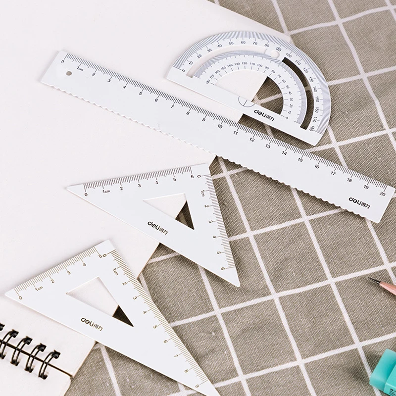 Канцелярские принадлежности Набор инструментов для рисования линейка правая