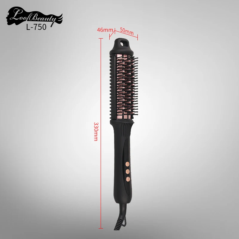 

100% tourmaline ceramic heating plate Hair Brush One-Step Hair Brush Volumizer Generator Hair Curler Straightener Styling Tools