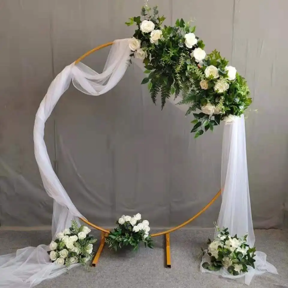 

Round Wedding Decoration Flower Stand Balloon Garland Arch Kit Adjustable Balloon Arch Bracket Kit Frame Connector Clip Party