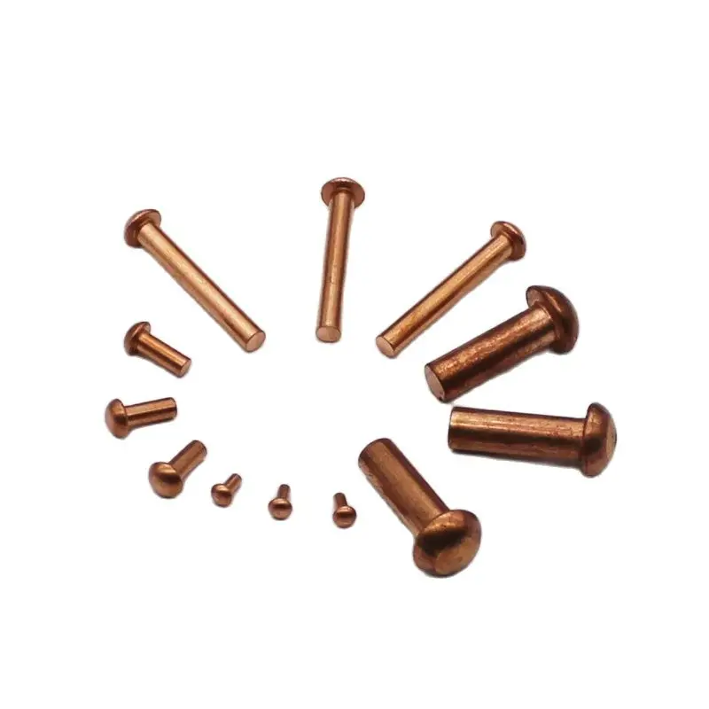 

Solid Copper Rivets Round Head,Many Sizes For Choice