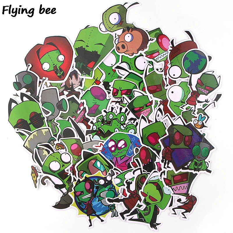

Flyingbee 38 pcs Creative theme Waterproof Car Sticker PVC scrapbooking Stickers for DIY Luggage Laptop Notebook Sticker X0359