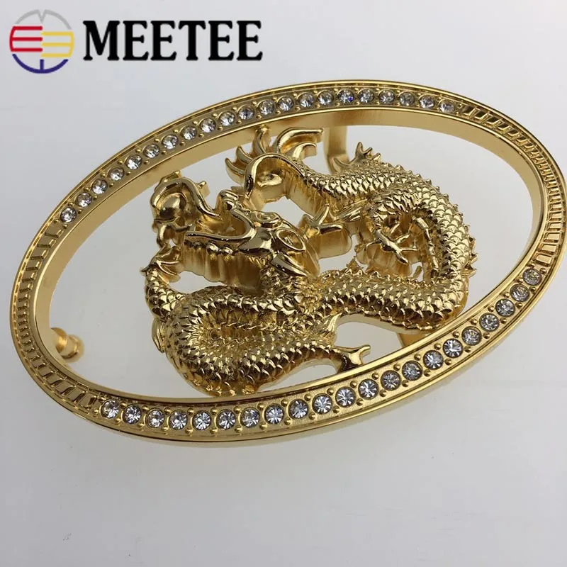 Мужской ремень Meetee 1 шт. из латуни с металлической автоматической пряжкой 37 38