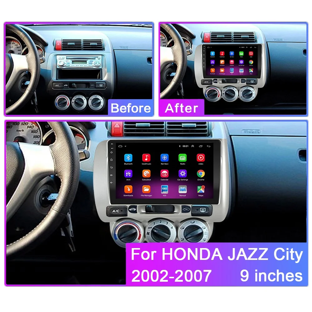 Автомобильный DVD-плеер проигрыватель на Android 9 0 4 Гб ОЗУ 64 ПЗУ с GPS Навигатором Wi-Fi IPS