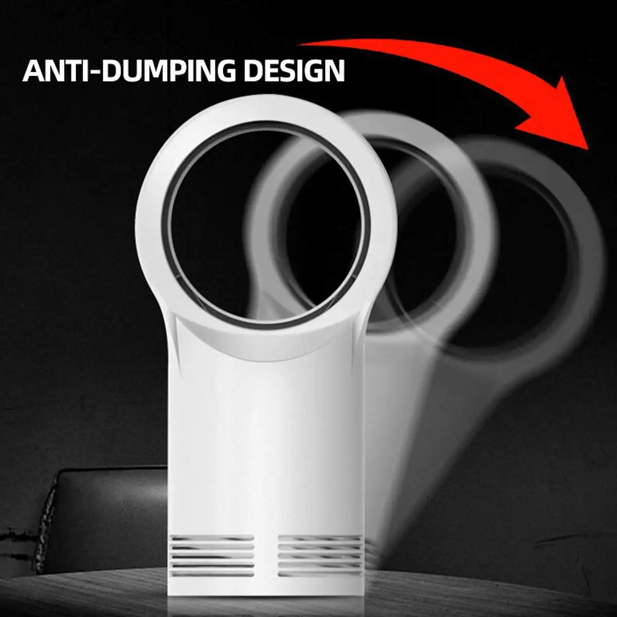 

2 Gear Bladeless Heater Fan Desktop/Table Winter Electric Warm Fan 110V/220V Space Air Blower Radiator Home Office Warmer