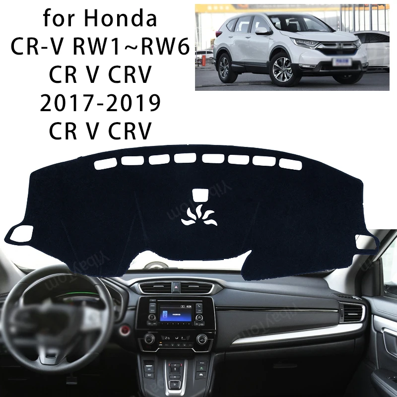 

For Honda CR-V RW1~RW6 CR V CRV 2017-2019 CR V CRV Console Dashboard Suede Mat Protector Sunshield Cover