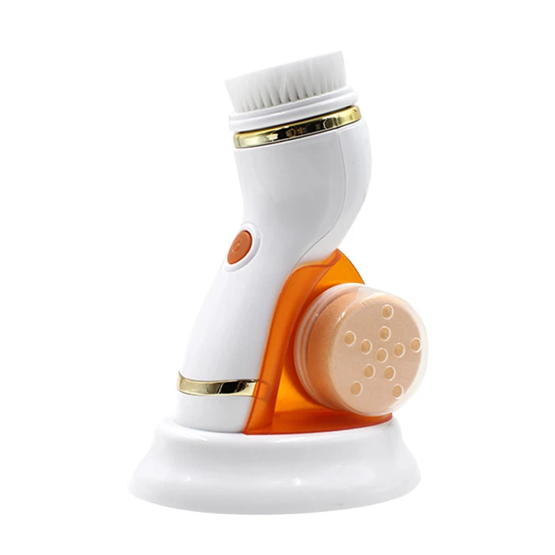 Ультразвуковая электрическая щетка для чистки лица 4 в 1 массажер перезаряжаемые