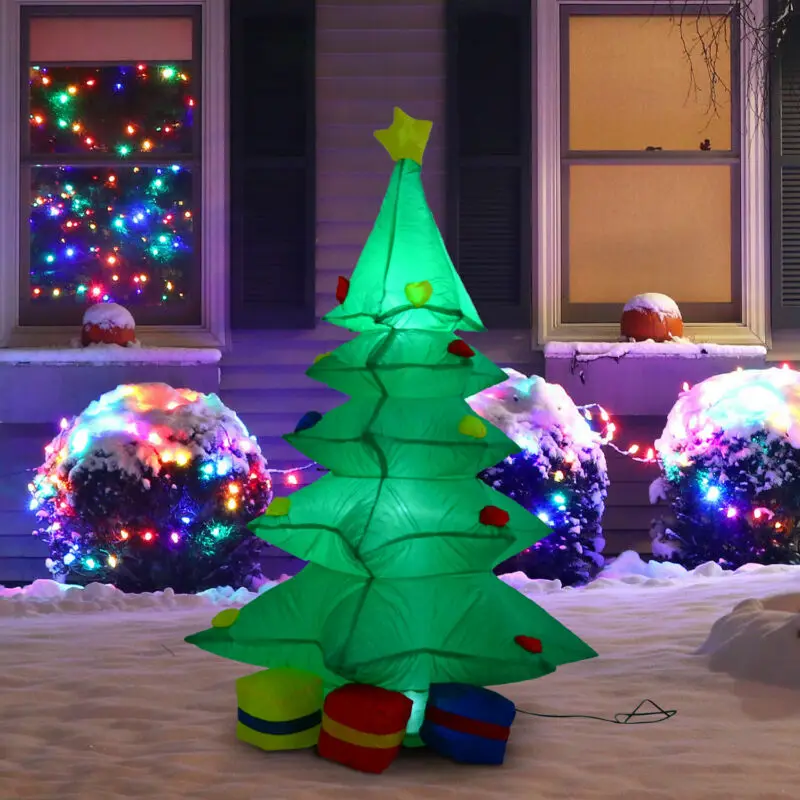 

4 'надувная Рождественская елка и подарки, украшения для праздника