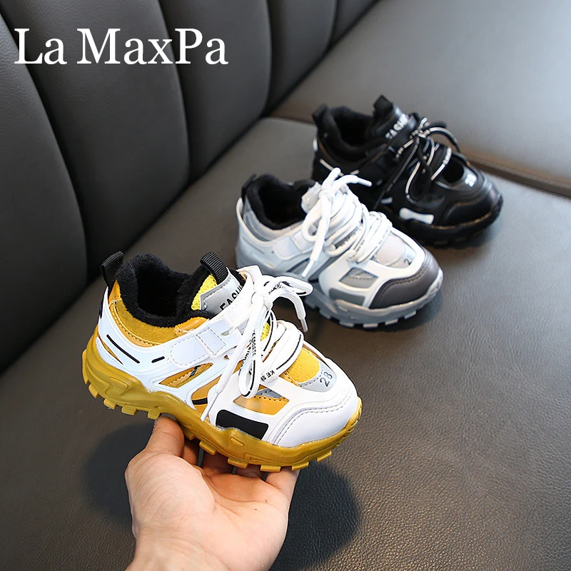 2020 новые зимние плюшевые теплые кроссовки для маленьких девочек обувь мальчиков