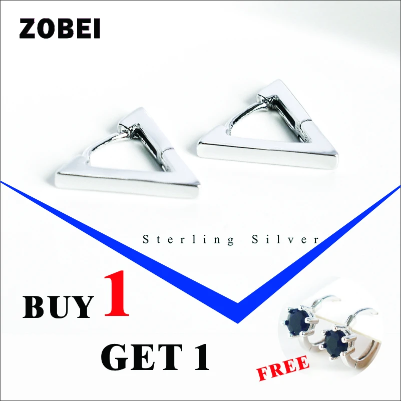 Женские серьги-клипсы ZOBEI минималистичные геометрические серьги из настоящего
