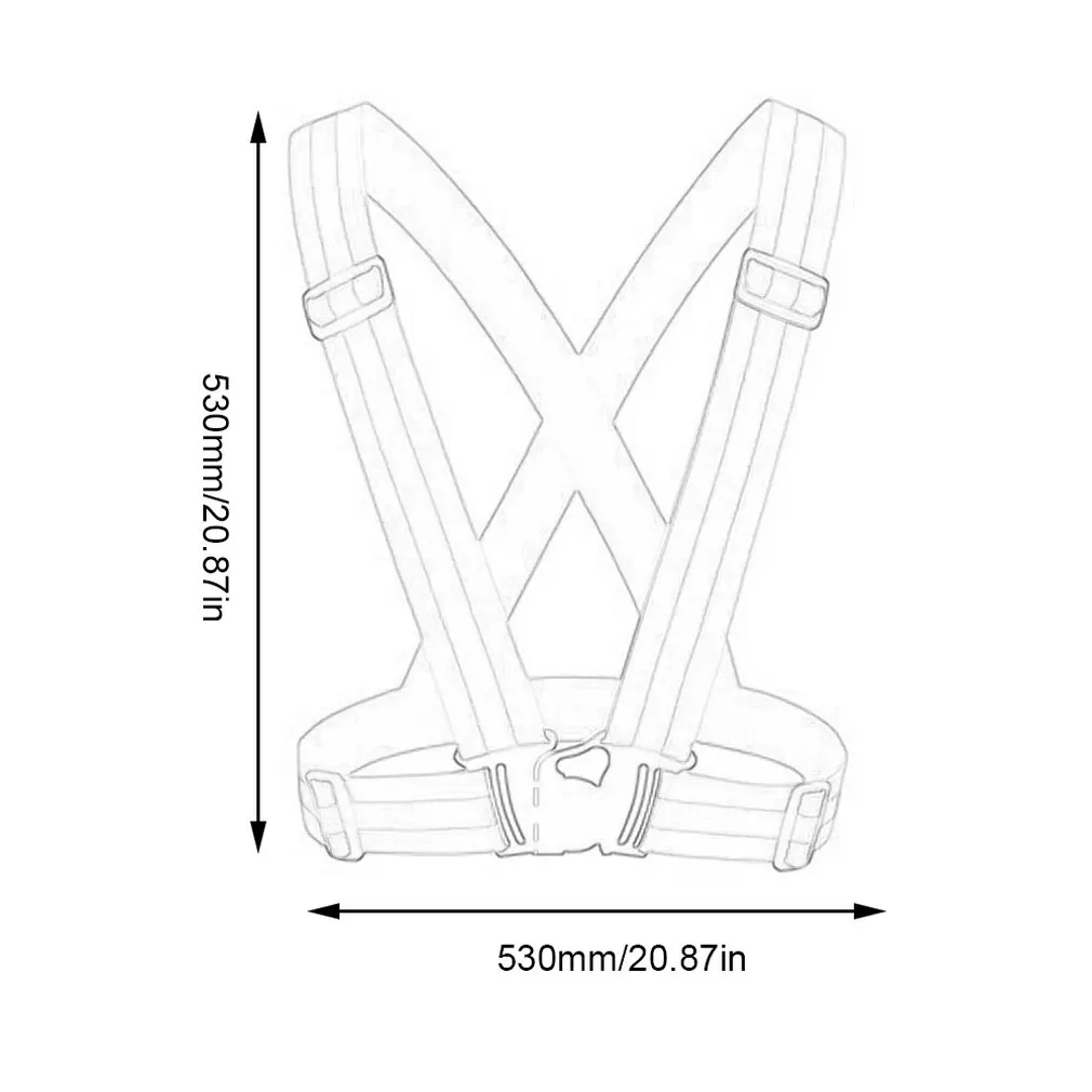 

Reflective Straps Night Running Reflective Clothing Reflective Vest Adjustable Safety Vest Reflective Elastic Band